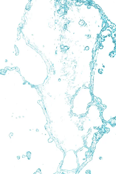 Salpicos de água no fundo branco — Fotografia de Stock
