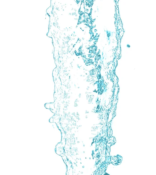 Spritzwasser auf weißem Hintergrund — Stockfoto