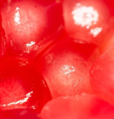 Olgun bir nar. Süper Makro