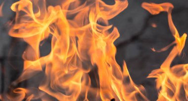 ve yangın bir alev arka plan