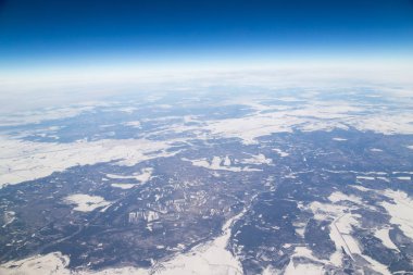 Kış. uçaktan görüntüleme