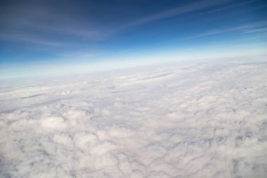 bulutlar. uçaktan görüntüleme
