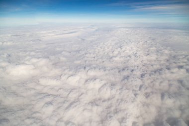 bulutlar. uçaktan görüntüleme