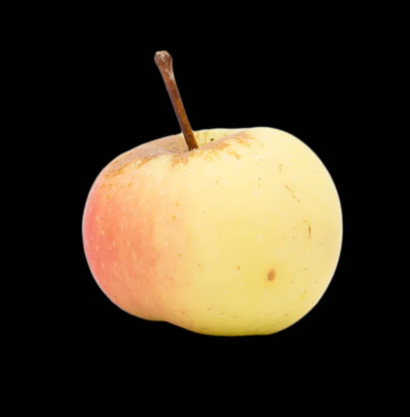 Apple auf schwarzem Hintergrund — Stockfoto