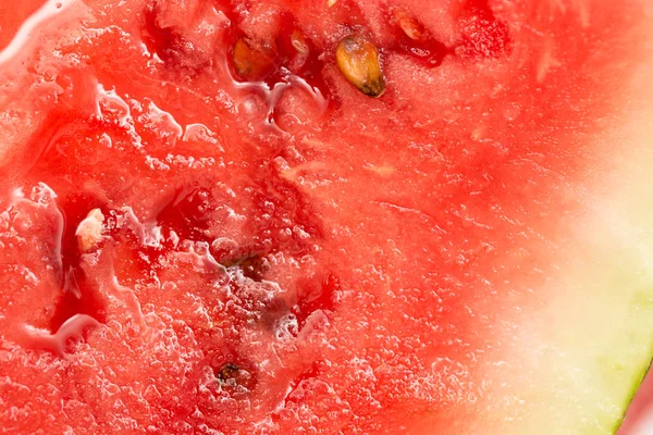 Saftiga köttet av vattenmelon som bakgrund. Stäng — Stockfoto