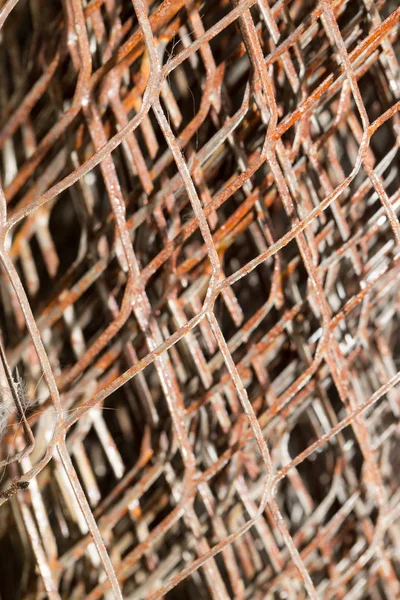 Tło zardzewiałej siatki metalowej — Zdjęcie stockowe