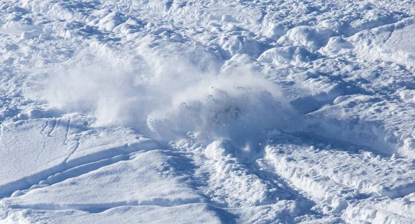 Snö lutning för skidåkning — Stockfoto