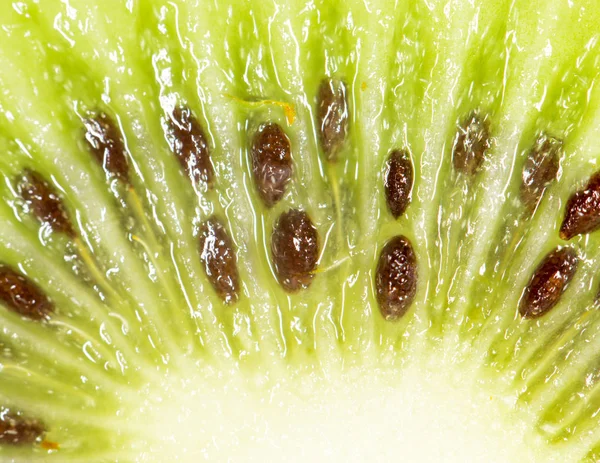 Kiwi jako pozadí. Super makro — Stock fotografie