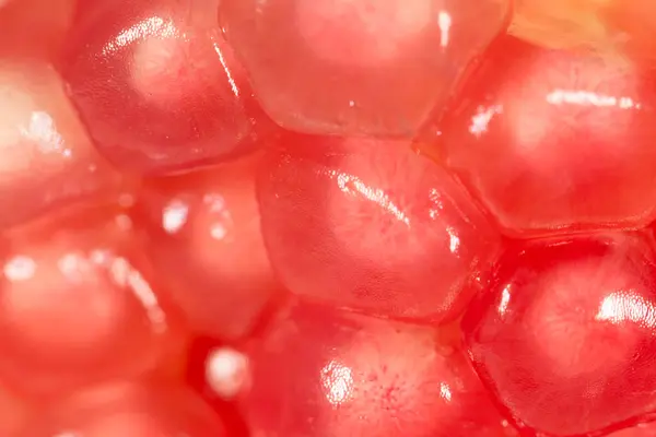 Ripe pomegranate. Super Macro — Stock Photo, Image