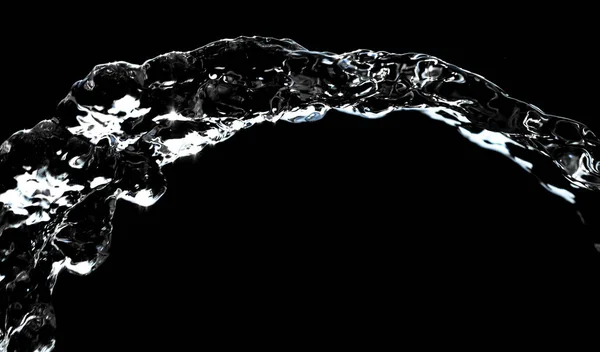 Siyah bir arka plan üzerinde su — Stok fotoğraf
