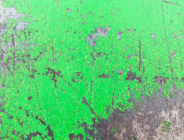 Peinture verte peinte en métal — Photo