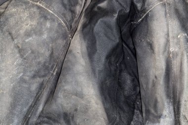 arka plan olarak eski siyah deri