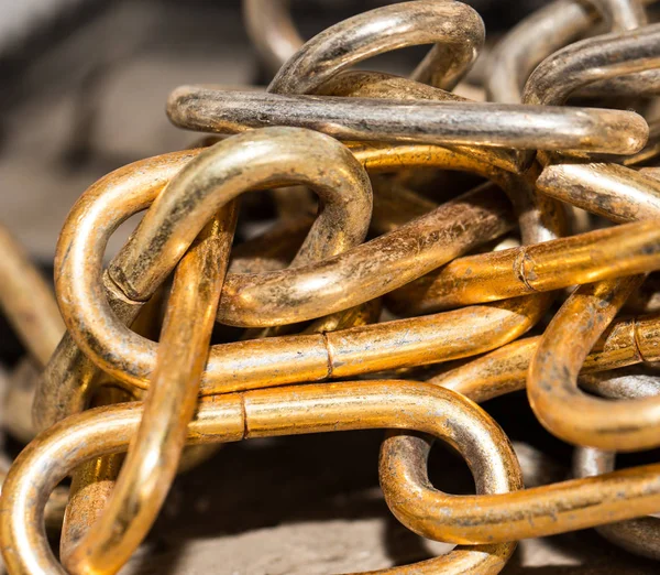 Old rusty chain as a background — Stock Photo, Image