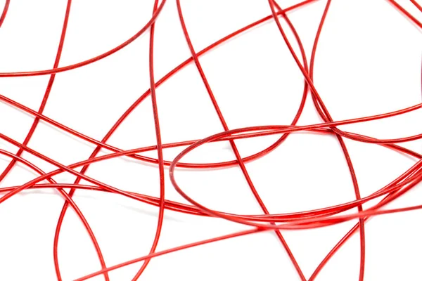 白地に赤い線 — ストック写真