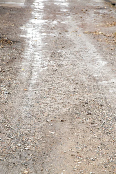 Vägen efter regn — Stockfoto