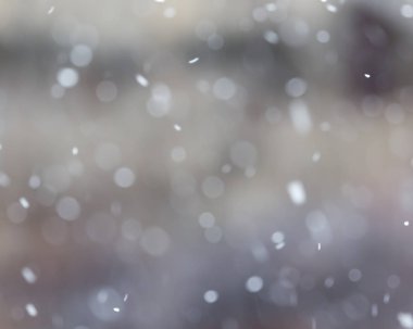 doğa ile kar düştü