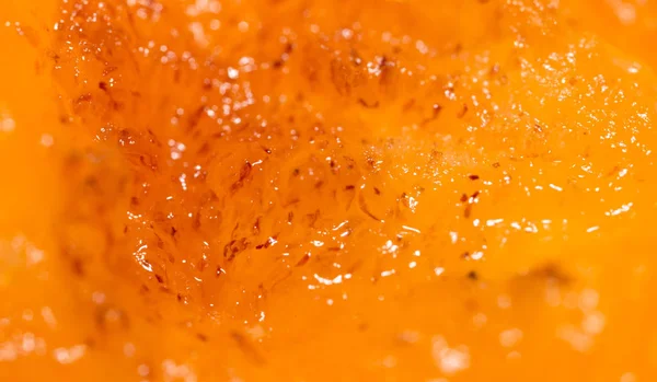 Fruchtfleisch reife Persimmons als Hintergrund. Makro — Stockfoto