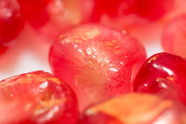 Red garnet. macro — Stock Photo, Image