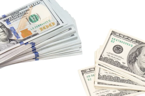 Beyaz arkaplanda dolar