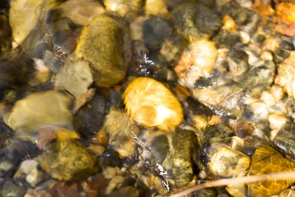 Pierres colorées sous l'eau comme fond — Photo