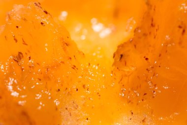 Arkaplan olarak olgun hurma hamuru. makro