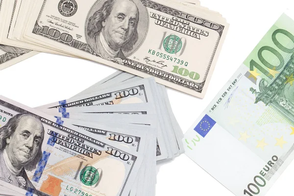 Fondo del dinero. Euro y dólar —  Fotos de Stock