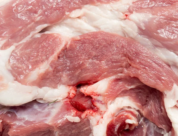 Carne de cerdo fresca como fondo — Foto de Stock