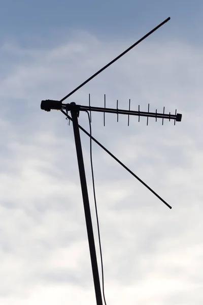 Antenne gegen den Himmel Morgensonne — Stockfoto