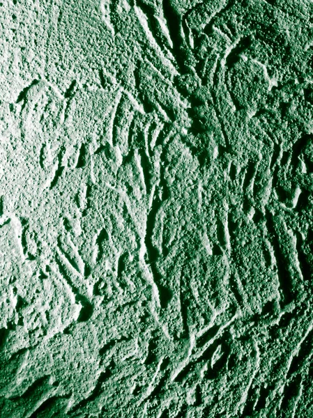 Gesso decorativo verde como fundo — Fotografia de Stock