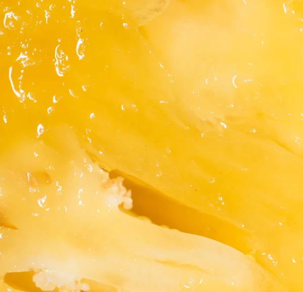 Ananas juteux comme fond. macro — Photo