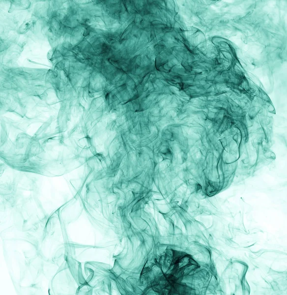 Fumo verde no fundo branco. inversão — Fotografia de Stock