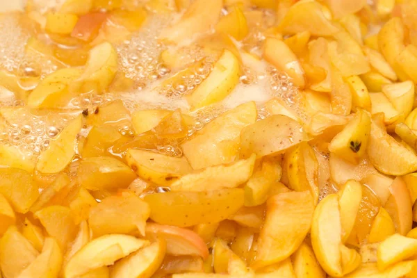 Succosa marmellata di mele come sfondo — Foto Stock