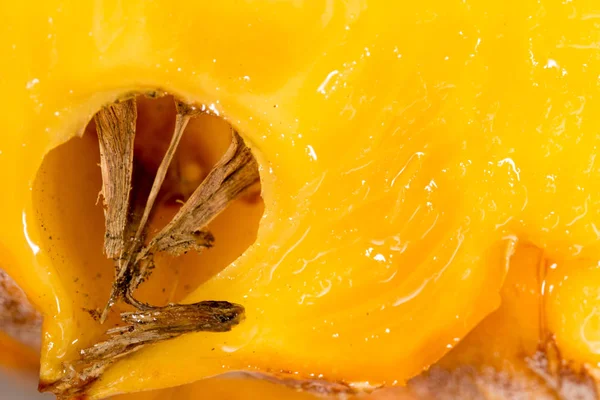 Saftig ananas som bakgrund. makro — Stockfoto