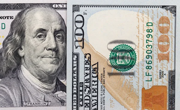 Доллары в качестве фона — стоковое фото