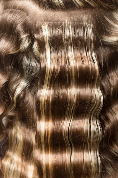 Welliges Haar als Hintergrund. Textur — Stockfoto