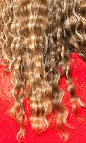 Κυματιστά μαλλιά ως φόντο. υφή — Φωτογραφία Αρχείου