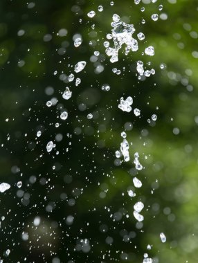 doğası üzerine sıçramasına su damlası