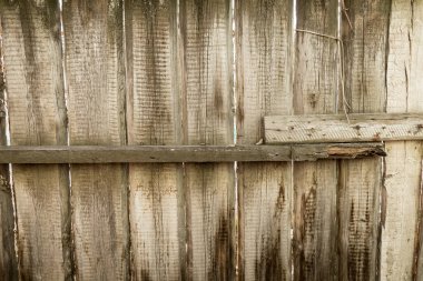 bir zemin olarak eski ahşap çit