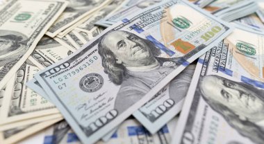 arka plan olarak dolar yığın