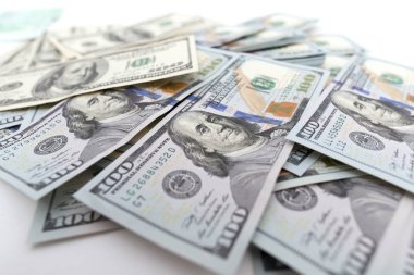 arka plan olarak dolar yığın