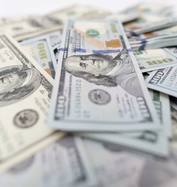 Heap of dollars as background — Stock Photo, Image