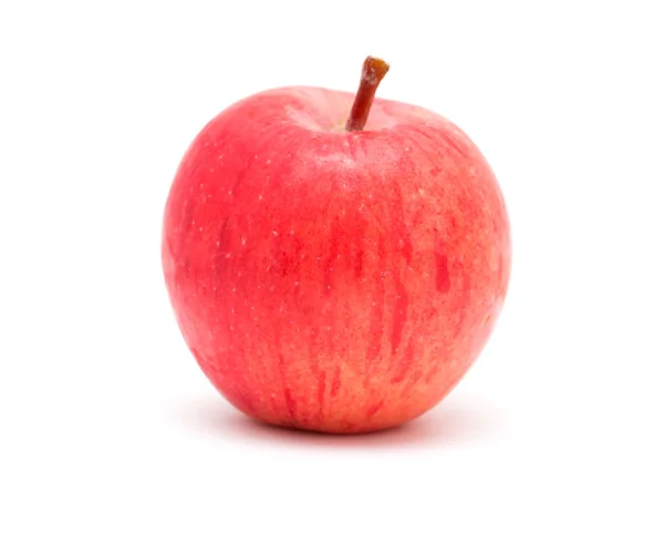 Egy alma, egy fehér háttér — Stock Fotó