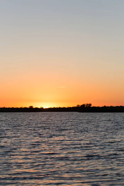 Beautiful sunrise on the lake — Stock Photo, Image