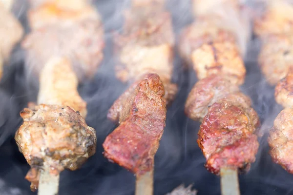 Izgarada barbekü — Stok fotoğraf