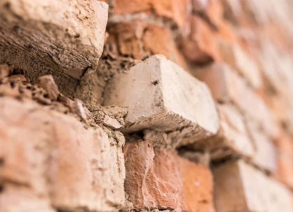 Alte Ziegelmauer als Hintergrund — Stockfoto