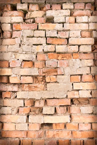 Oude bakstenen muur als achtergrond — Stockfoto