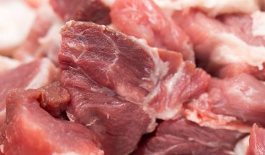 arka plan olarak et dilimlenmiş