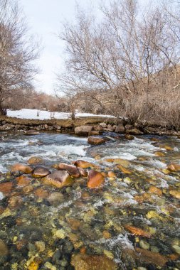 Kazakistan'ın dağ nehir doğada