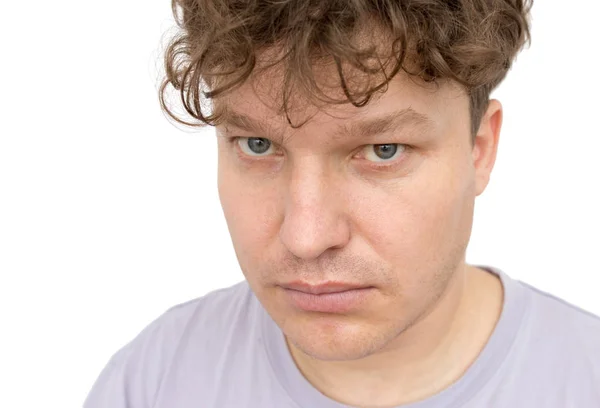 Portrait of a man on a white background — Stock Photo, Image