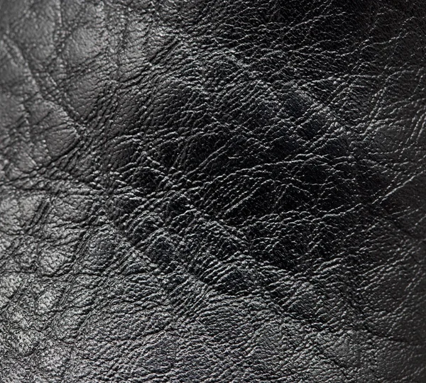 Abstract background of black leather. texture — Stock Photo, Image